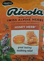 Ricola Honey Herb Swiss Alpine Cough Suppressant Soothing Relief 45 Drops 7 ct. - £64.70 GBP