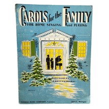 Carols For The Family Christmas Sheet Music Songbook 1951 Vintage Home Singing - £11.97 GBP