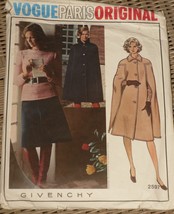 Vogue Paris Original Pattern 2597 Misses&#39; Cape, Skirt &amp; Top Designer Givenchy Si - £33.57 GBP