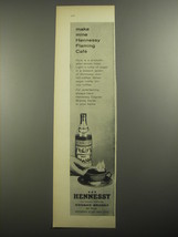 1956 Hennessy Cognac Ad - Make mine Hennessy Flaming Caf - $18.49