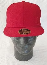 Washington Nationals Vintage New Era 5950 Red Wool Fitted Hat Cap 7 1/8 NOS - £28.08 GBP