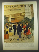 1956 Hilton Hotels Ad - Hilton hotels lead the way ..in gracious hospitality - £13.91 GBP