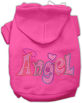 Technicolor Angel Rhinestone Pet Hoodie - Bright Pink, Medium - £25.12 GBP