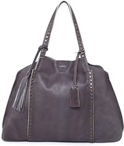 OLD TREND Genuine Leather Birch Tote Bag (Grey) - £155.82 GBP