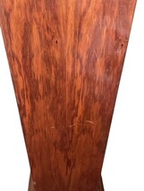 Antique Style Wooden Urn Pedestal Column w/ Brass Urn Crest Inlay 49” image 4