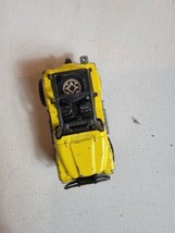 Vintage 1980s Diecast Toy Car Matchbox Toys 1983 Yellow Jeep 4x4 Flames  - $9.30