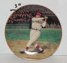 Vintage Bradford Edition 1995 Legends of Baseball Jimmie Foxx 3 1/2&quot; Mini Plate - £18.95 GBP