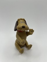 VINTAGE POUND PUPPY Rubber 4.5&quot; Flexible Begal Dog Figurine Toy 1986 TONKA - $11.30