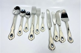 Lujo Cubertería Settings-Sets-Groups Minorisms Con Blanco Y Ovalado Forma - $53.78