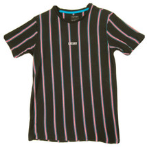 Cactus Man Luxury Ricky Singh T Shirt Mens size Small S/S Black Pink Stripe - £17.56 GBP