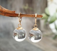 Clear ball bubble earrings - $14.50