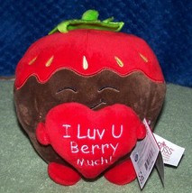 Russ Snackeez I Luv U Berry Much Strawberry Plush 7&quot;H NWT - £20.63 GBP