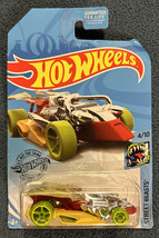 Hot Wheels Street Beasts 4/10 (2018) Red Draggin&#39; Tail Toy Car 191/250 - £4.31 GBP