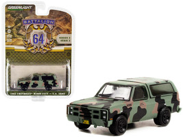 1985 Chevrolet M1009 CUCV Camouflage &quot;U.S. Army&quot; &quot;Battalion 64&quot; Release 2 1/64 D - $23.64