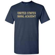 AS01 - US Naval Academy Midshipmen Basic Block T Shirt - Small - Navy - £19.10 GBP