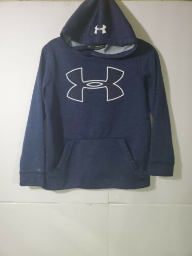 Primary image for Under Armour Hoodie Youth Medium Boys Blue Long Sleeve Warm Winter