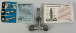 OEM Swagelok USA Nupro 1/4” Stainless Steel Metering Valve – Precision C... - $1,012.86 MXN