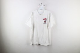 Vintage 90s Streetwear Mens Large Distressed Spell Out Pissed Off Calvin T-Shirt - £27.57 GBP