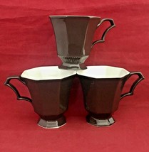 Vintage Independence Ironstone Interpace 3 BrownTea Cups  Japan - $5.45