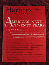 Harper&#39;s March 1955 Peter F Drucker William Eastlake ++ - £8.46 GBP