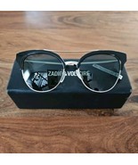 Zadig &amp; Voltaire Mixte Papillon Black Gold Sunglasses Cat Eye Glasses $1... - $89.09