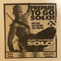Solo Tv Guide Print Ad Mario Van Peebles TPA23 - £4.66 GBP