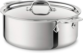 All-Clad D3 3-Ply Stainless Steel Stockpot 5 Qt Induction Oven Broiler Safe 600F - £149.44 GBP