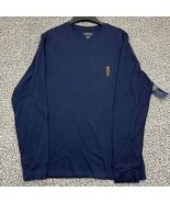 Polo Ralph Lauren Shirt Men Medium Blue Sleepwear Long Sleeve Waffle Kni... - €41,97 EUR
