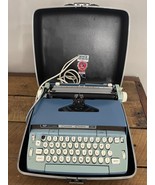 Vintage Smith Corona Blue Coronet Electric 10 Portable Typewriter W/Case... - $1,589.73 MXN