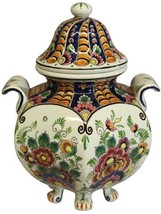 Vintage Vase Delft Velsen Polychrome Multi-Color Ceramic Hand-Painted Pa - £231.01 GBP