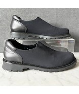 Donald J Pliner Uwait Loafers Black Microfiber &amp; Leather Lug Sole - Mens... - €32,36 EUR