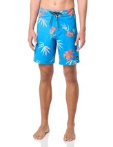 Quiksilver Men Standard Surfsilk Straight 19&quot; Boardshort Swedish Blue Si... - $20.95