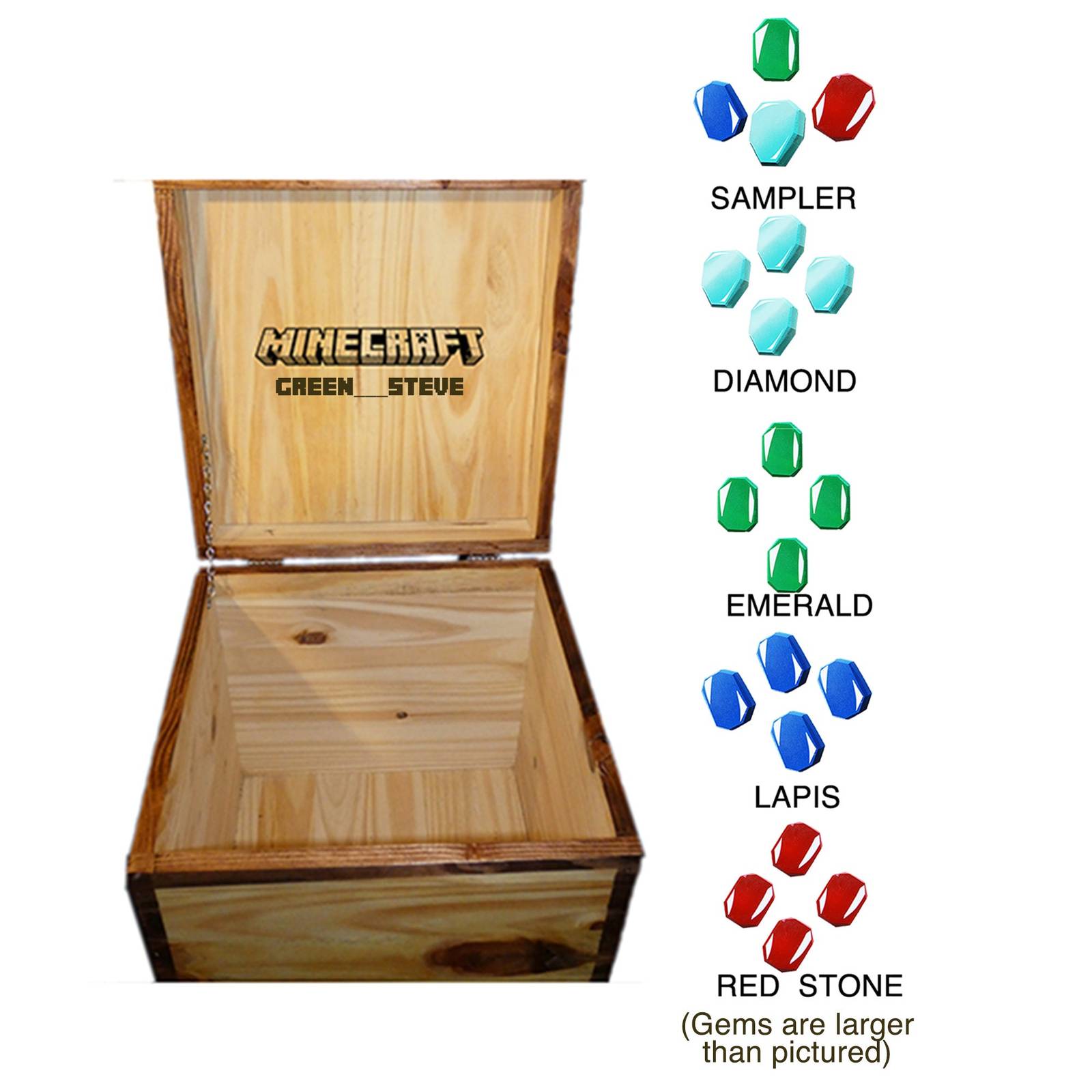 New Minecraft Inspired Trunk - Solid Wood Furniture