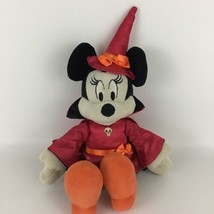 Disney Parks Exclusive Minnie Mouse Halloween Witch Plush Stuffed Animal 13&quot; Toy - £19.10 GBP