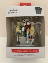The Nightmare Before Christmas Jack Skellington and Sally Hallmark Ornament - £21.96 GBP