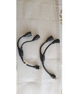 Lot of 2 MSL-108SR Black Universal Y-Type Splitter Extension Power Cord - $16.99