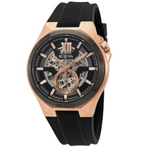 Bulova Men&#39;s Classic Black Dial Watch - 98A177 - £325.68 GBP