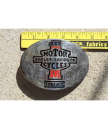 Large handmade German Silver Harley Davidson belt buckle- NEW - €68,22 EUR