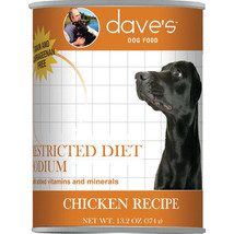 Dave&#39;s Dog Restricted Diet Low Sodium Chicken 13oz. (Case of 12) - £50.60 GBP