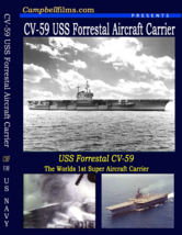 Amazing USS Forrestal CV-59 CVA Americas 1st Super Carrier w Navy Aircraft - £15.79 GBP