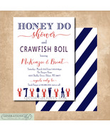 HONEY DO Shower and Crawfish Boil Invitation. printable, Digital File Only - $14.95