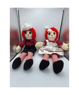 VTG Raggedy Ann and Andy Dolls Handmade 21" - $19.80