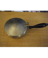 Early American Pewter by Web Silent Butler Crumb Catcher w/Wood Handle - £22.26 GBP