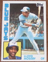 Lloyd Moseby, Blue Jays  1984  #92 Topps  Baseball Card GDC - GREAT CARD - £2.37 GBP