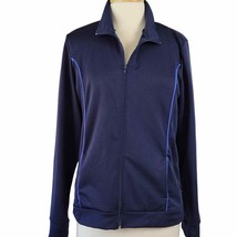 Bobby Brooks Womens Jacket Size M Blue Classic Full Zip High Collar Long... - £9.15 GBP