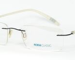 NIKA Classique Lunettes R1100 C08B Noir Lunettes sans Bordures 51-18-140mm - $56.58
