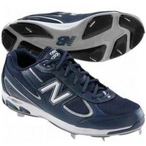 Mens Baseball Cleats New Balance 1103 Blue Black Low Mesh Metal Shoes $9... - £15.77 GBP