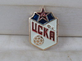 Vintage Soviet Soccer Pin - CSKA Moscow Official Logo - Stamped Pin - £11.73 GBP
