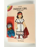 Vintage Toy Paper Doll Dove Little INDIAN GIRL Miniature Book &amp; Doll Bro... - £8.68 GBP