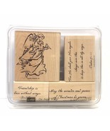 Stampin up! &quot;On Angel Wings&quot; Rubber Stamps *VINTAGE RETIRED* Bible - £7.76 GBP